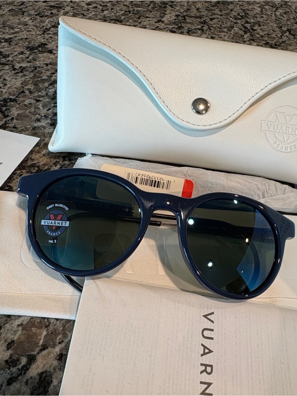 Vuarnet Blue Frame Polarized Men’s Sunglasses with NWT